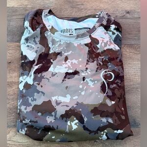 Prois Women's Camo Long Sleeve Top - Brown, Olive, White
